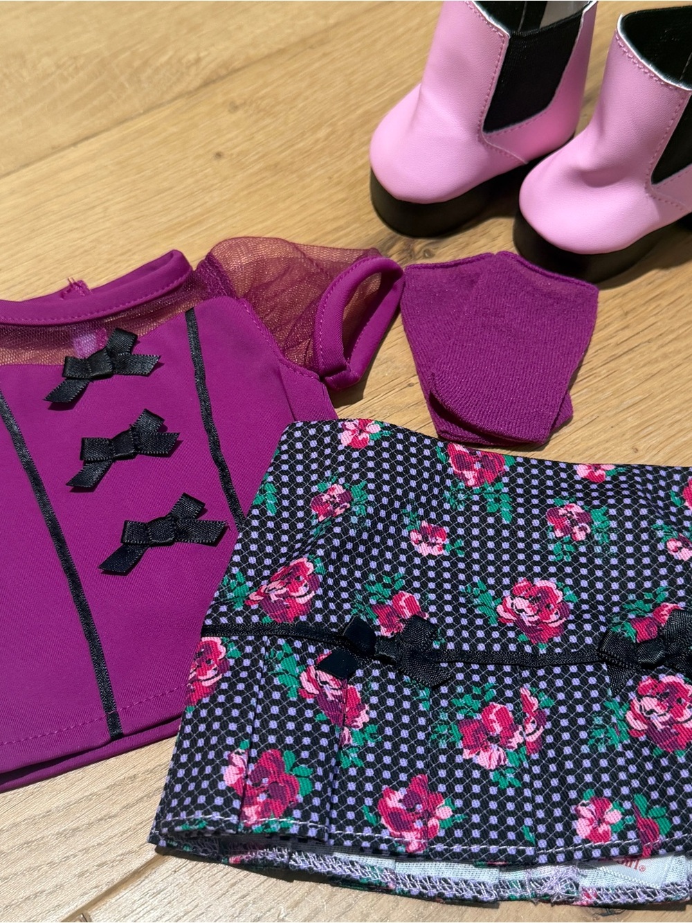 American Girl 18” Bows and Blooms Outfit